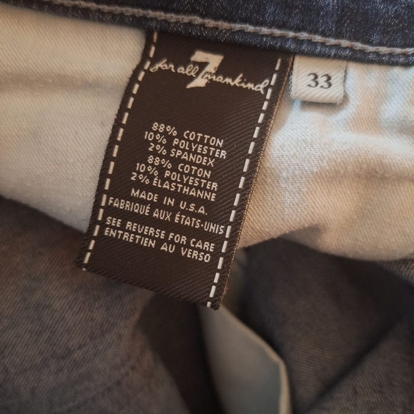 7 For All Mankind Austyn Relaxed Straight Leg Jeans Men Size 33 - Picture 9 of 9